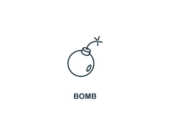 Bomb Icon from Security Collection: Enhancing Visual Communication in Digital Design