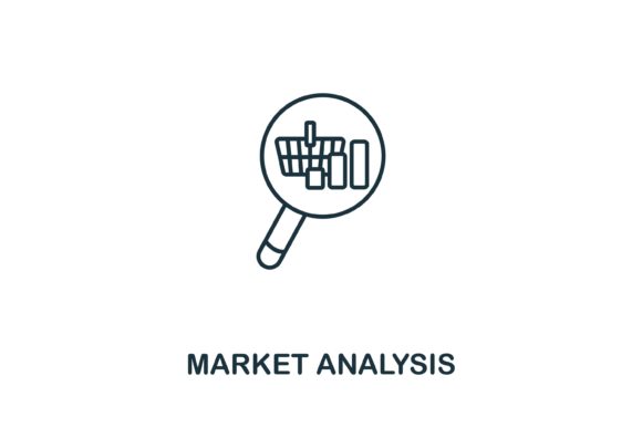 Elevating Data Storytelling with the Market Analysis Icon from SEO Collection
