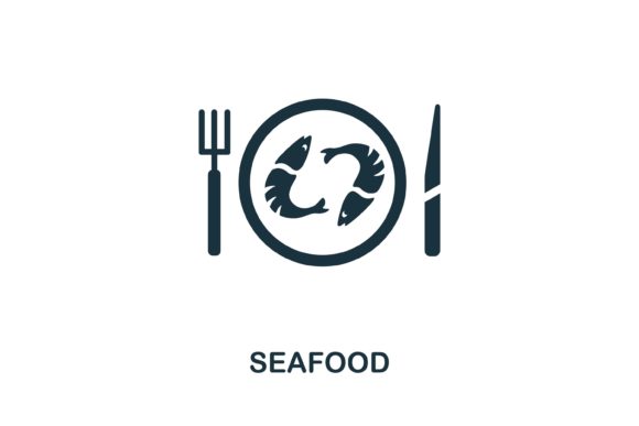 Seafood Icon: Essential Vector Graphics for Modern Web and Print Design