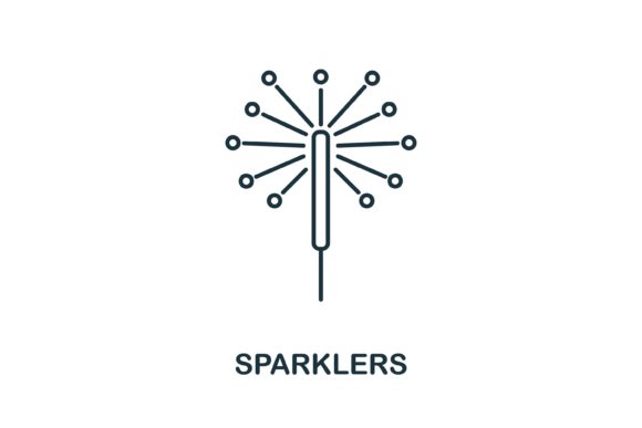 Sparklers Icon from Party Collection: A Practical Guide for Digital Design