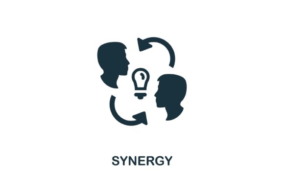 Synergy Icon: A Simple Visual for Teamwork and Unity