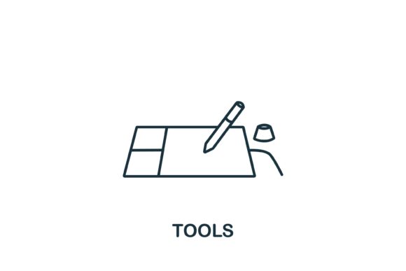 Tools Icon: A Simple Line Element for Versatile Design Solutions
