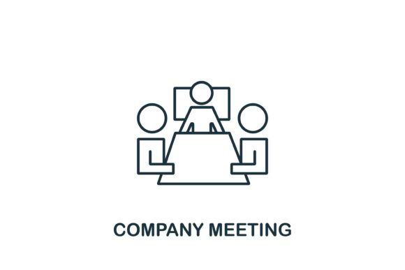 Visualizing the Company Meeting: Leveraging Vector Icons for Professional Communication